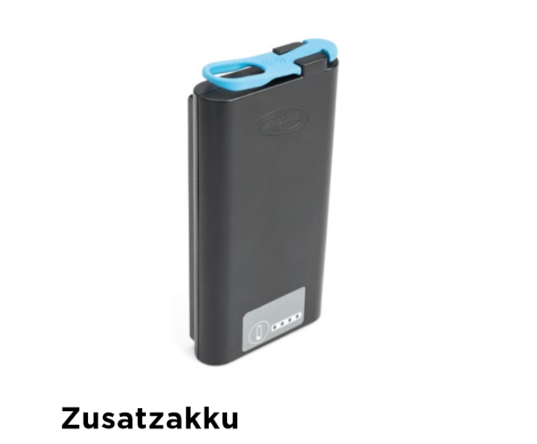 (AV) Invacare Zusatz-Akku für Platinum Mobile- mobiler Sauerstoffkonzentrator- für mehr Zeit unterwegs- sofort lieferbar