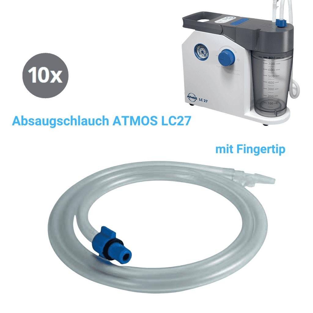 Absaugschlauch mit DDS-Adapter und Fingertip (10er Pack) fr Atmos LC27 Homecaresauger- Saugschlauch