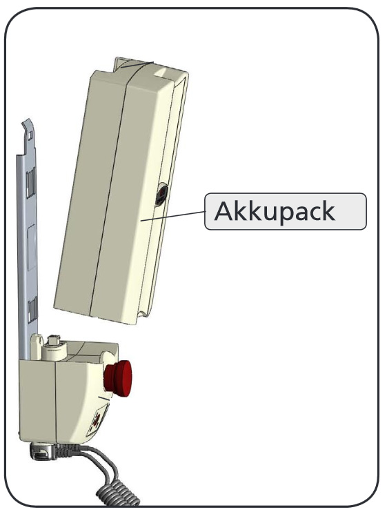 AKS Wechsel-Akkukasten fr aks-wandladestation 89174- auch als Ersatz-Akku fr aks-torneo II