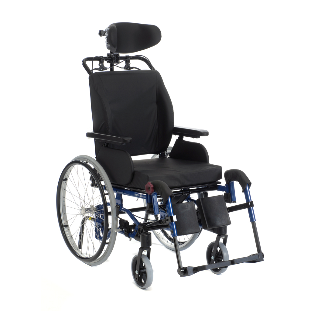 Alu Rehab Netti 4U CE Comfort Multifunktionsrollstuhl- das solide Einstiegsmodell Pflegerollstuhl- SB 40-45-50cm- bis 135 kg