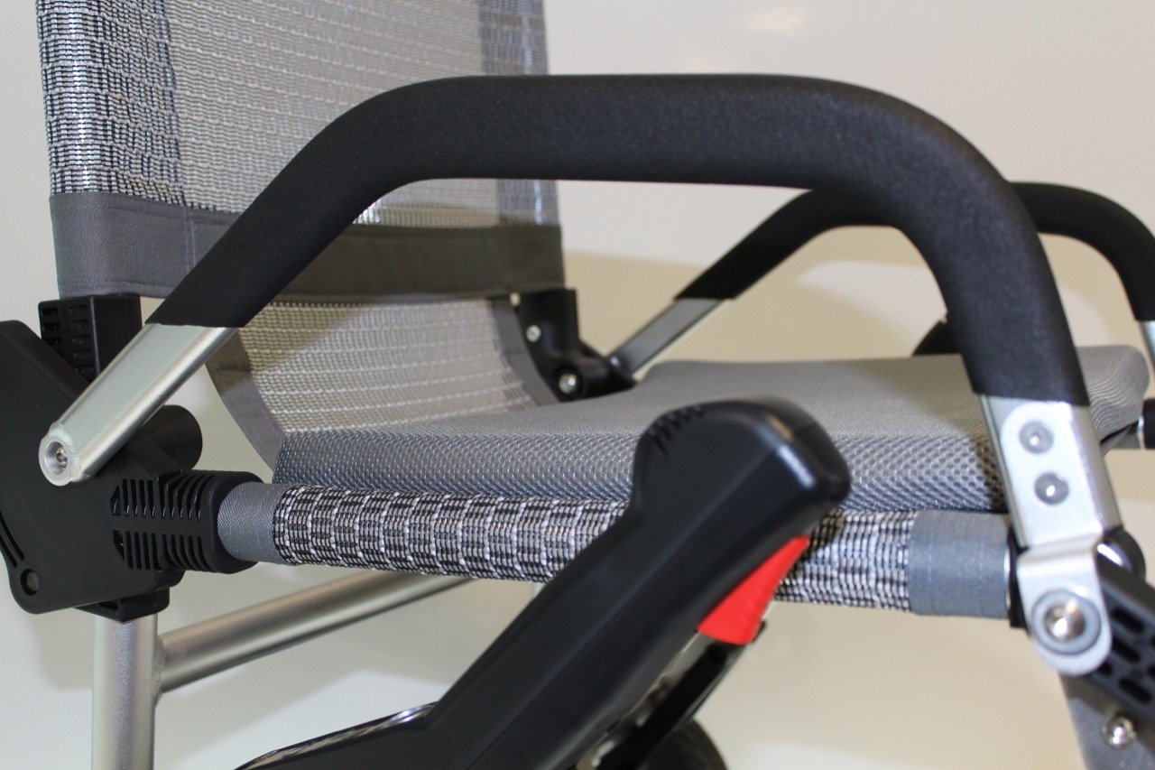Armlehnen für den MovingStar 100 (ZingerChair)- Aluminium + PVC schwarz unter Rollstuhl Zubehörteile