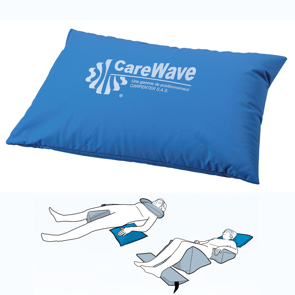 CareWave Universalkissen XL- 60x40 cm- blau- Lagerungshilfe fr den universellen Einsatz- bsp- Bein- Kopf- oder Armlagerung