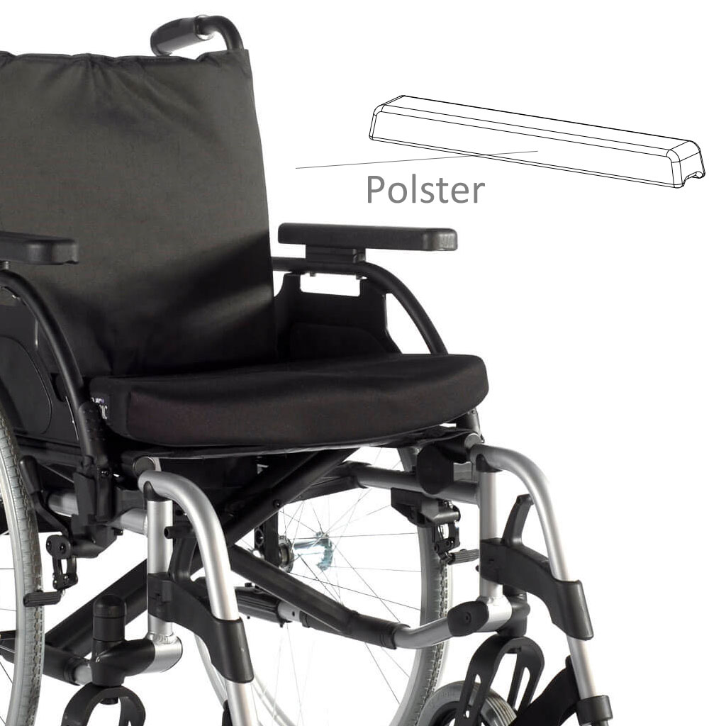Ersatz Armlehnenpolster für Unix-Basix- Rollstuhl- links und rechts verwendbar unter Rollstuhl Zubehörteile > Sunrise-Medical
