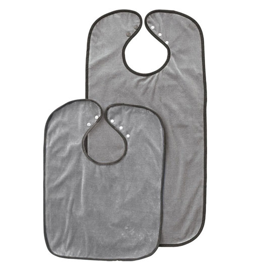 Etac Vorlegetuch-Esslätzchen aus Velours die Kleidung wird vor Spritzern geschützt unter Esshilfen und Trinkhilfen > Etac