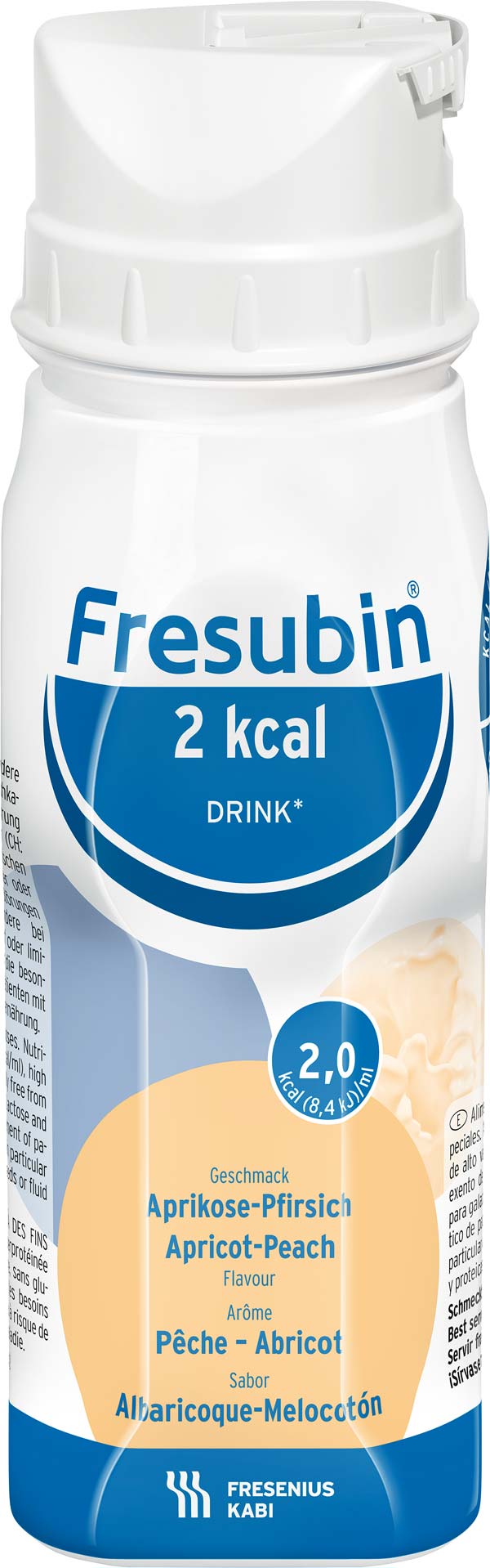Fresubin 2kcal Drink Aprikose-Pfirsich 24x200ml Trinknahrung - so schmeckt Lebensqualität unter Trinknahrung Shop > Fresenius-Kabi