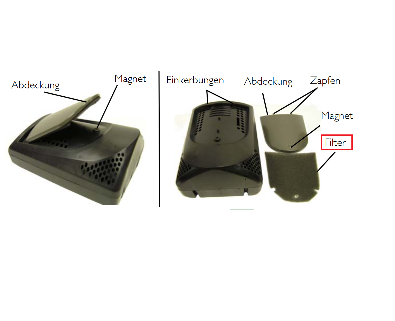 Grobstaubfilter fr Invacare XPO2 Konzentrator