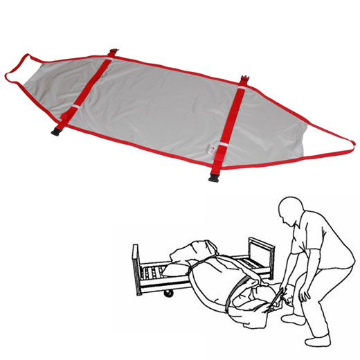 Immedia Rescue Standard Notfall-Evakuierung-System- Evakuierungstuch- einfach unter Matratze legen (Evakuierung mit Matratze) unter Lagerungshilfen Shop > Etac