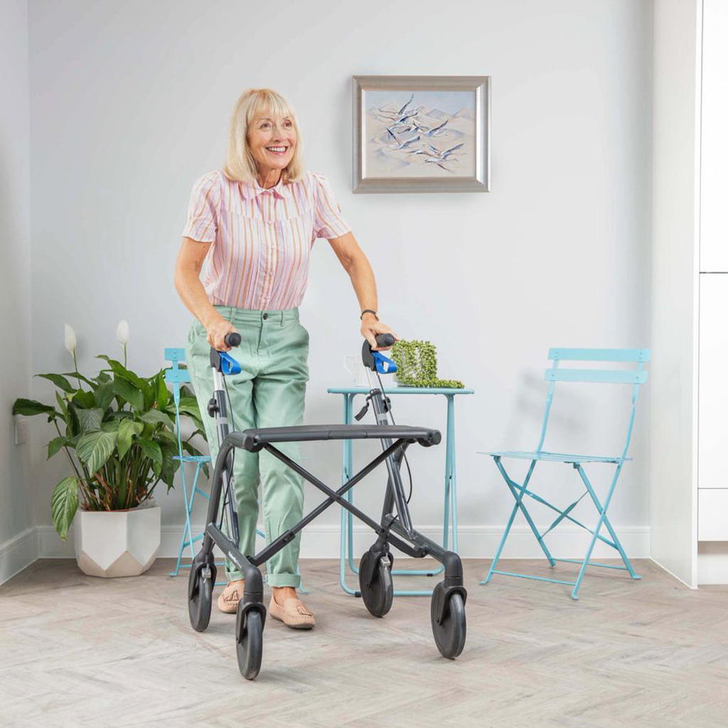 Invacare Dolomite Gloss 680 Rollator- Benutzergrsse 165-205 cm- Leichtgewicht nur 6-8kg- extra ergonomisch durch nach vorne gerichtete Griffe- bis 160kg