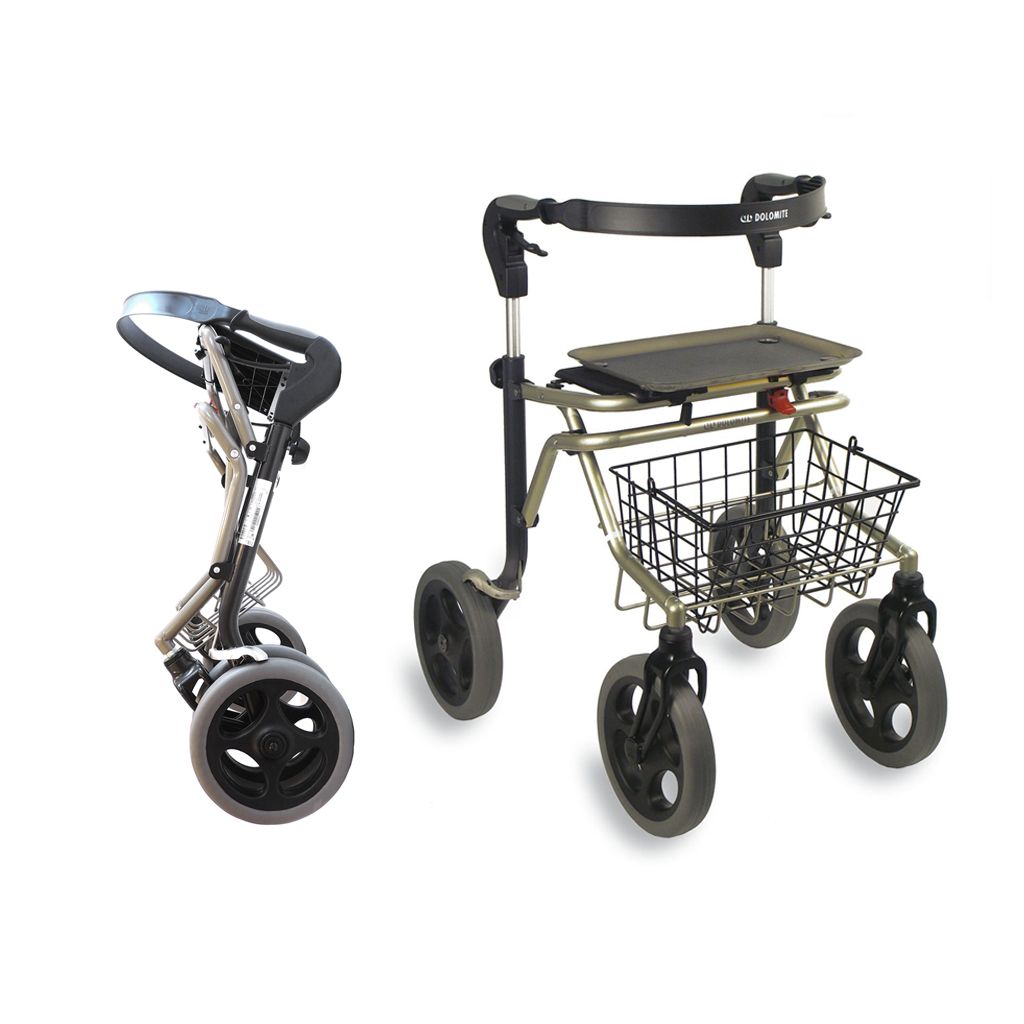 Invacare Dolomite Soprano Gehwagen Rollator besonders breit und bis 160 kg belastbar!