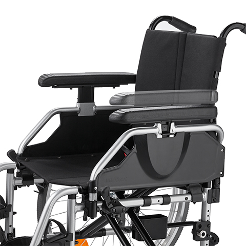 Meyra Eurochair 2 PRO KLINIK Rollstuhl- Alu-Leichtgewicht- Kinikversion inkl- Trommelbremse- Kunstleder- Faltfixierung- Diebstahlsicherung- Stützrollen- uvm- unter Leichtgewichtsrollstuhl > Meyra