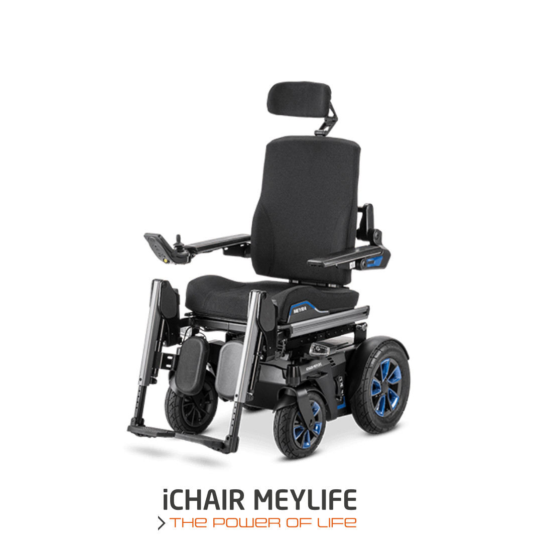 Meyra iCHAIR MEYLIFE 1-650 Elektro-Rollstuhl- biomechanische-Version: inkl- elektr- Sitzlift und elektr- Kantelung- inkl- Batterien und Ladegert- inkl- Beinsttzen- neu ab 2022