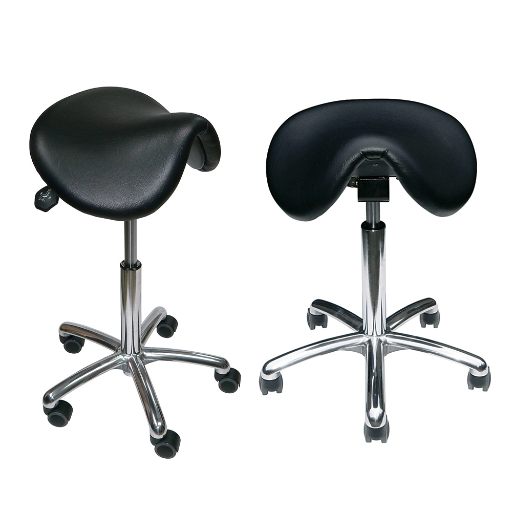 Meyra Sattelhocker schwarz (Kunstleder) Gasfeder- Sitzhöhe 53-73cm- bis 120 kg unter Sitze & Stühle > Meyra