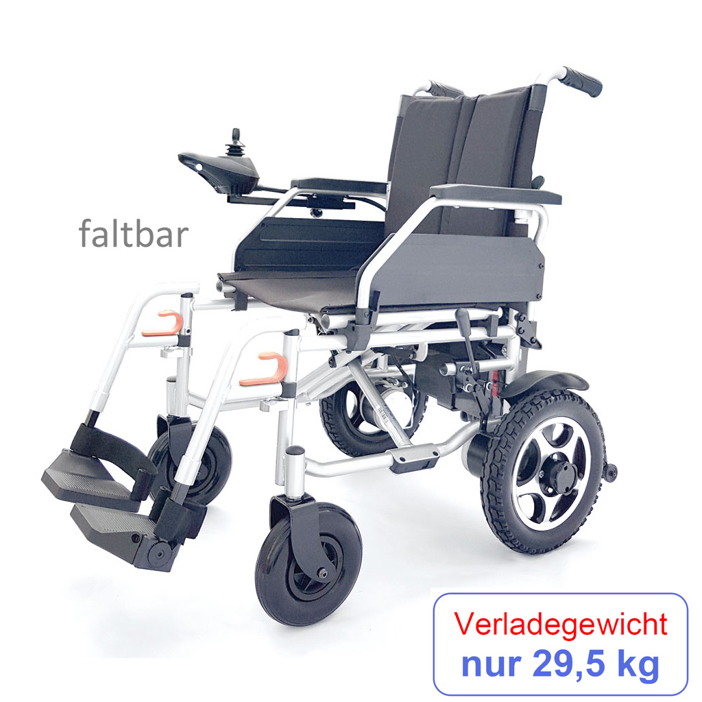 MIETEN - Campus Elektrorollstuhl- faltbarer Rollstuhl- Reiserollstuhl- Faltrollstuhl- Rücken klappbar- 6 km-h- bis 100 kg unter Elektro-Rollstühle > Alles für die Reise