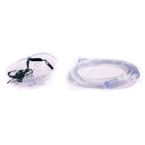 Sauerstoffmaske mit 2-1 m Schlauch für Erwachsene  