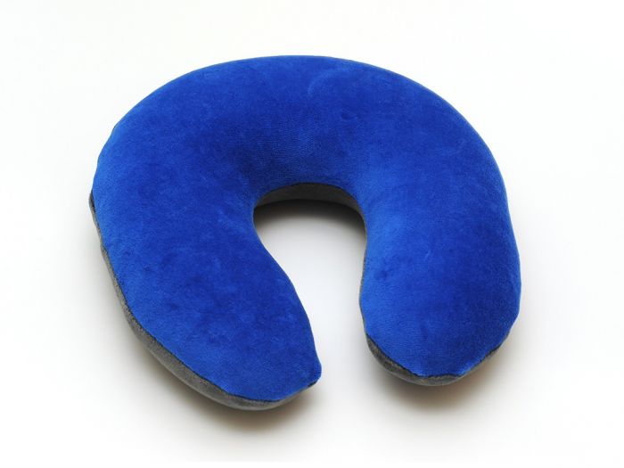 Sissel Buchi Soft Nackenhörnchen- blau-grau- visco-elastisch- bequeme Reisekissen- anschmiegsam und stützend zugleich