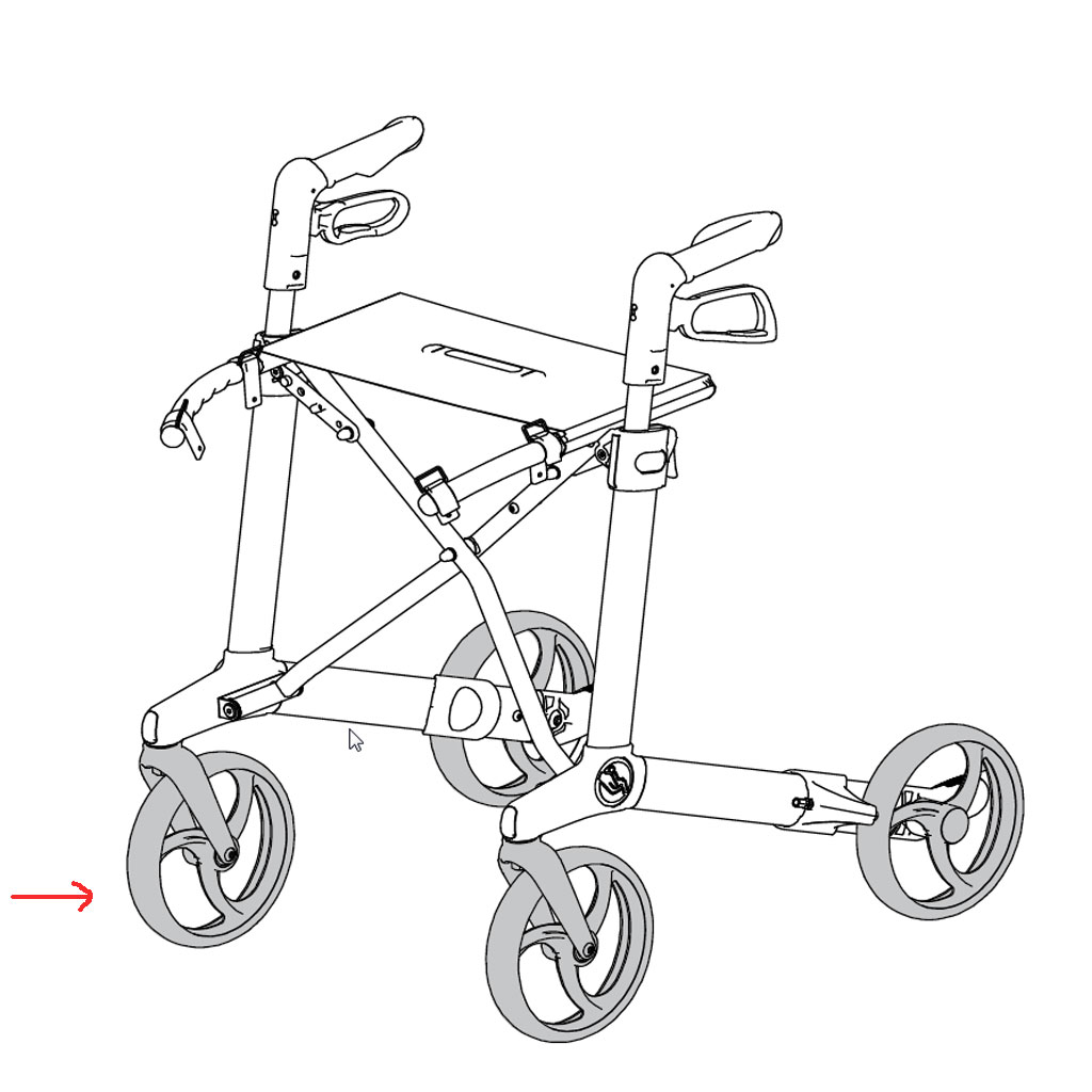 Sunrise Medical Gemino Komplettrder- Ersatzrder mit Felge (Paar) Original Rollator Rad Gemino 30 -20- wahlweise Vorderrder oder Hinterrder unter Ersatzteile > Sunrise-Medical > -Shop - Gemino