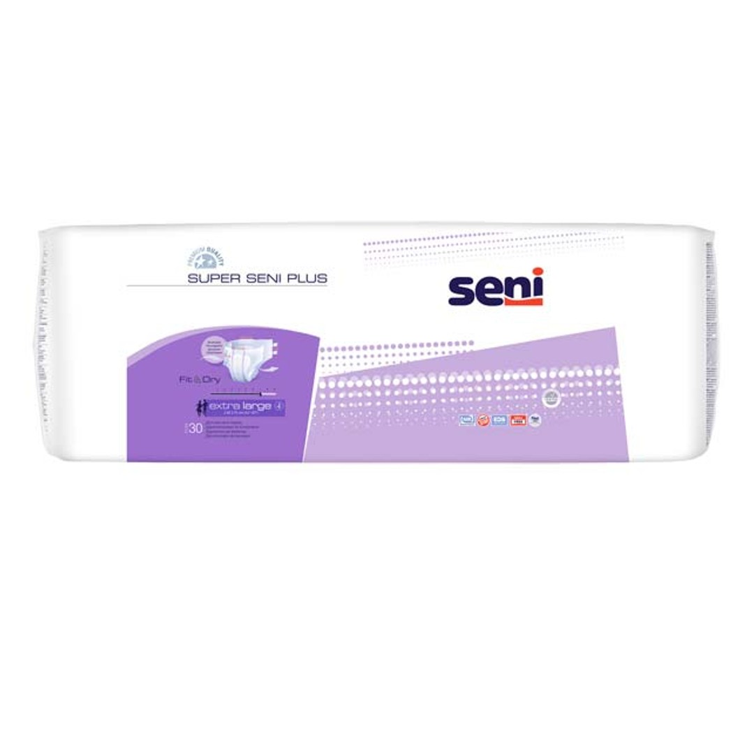 Super Seni Plus Extra Large (P-30) atmungsaktive Inkontinenzhosen bei schwerer Inkontinenz unter Windelhosen > Seni