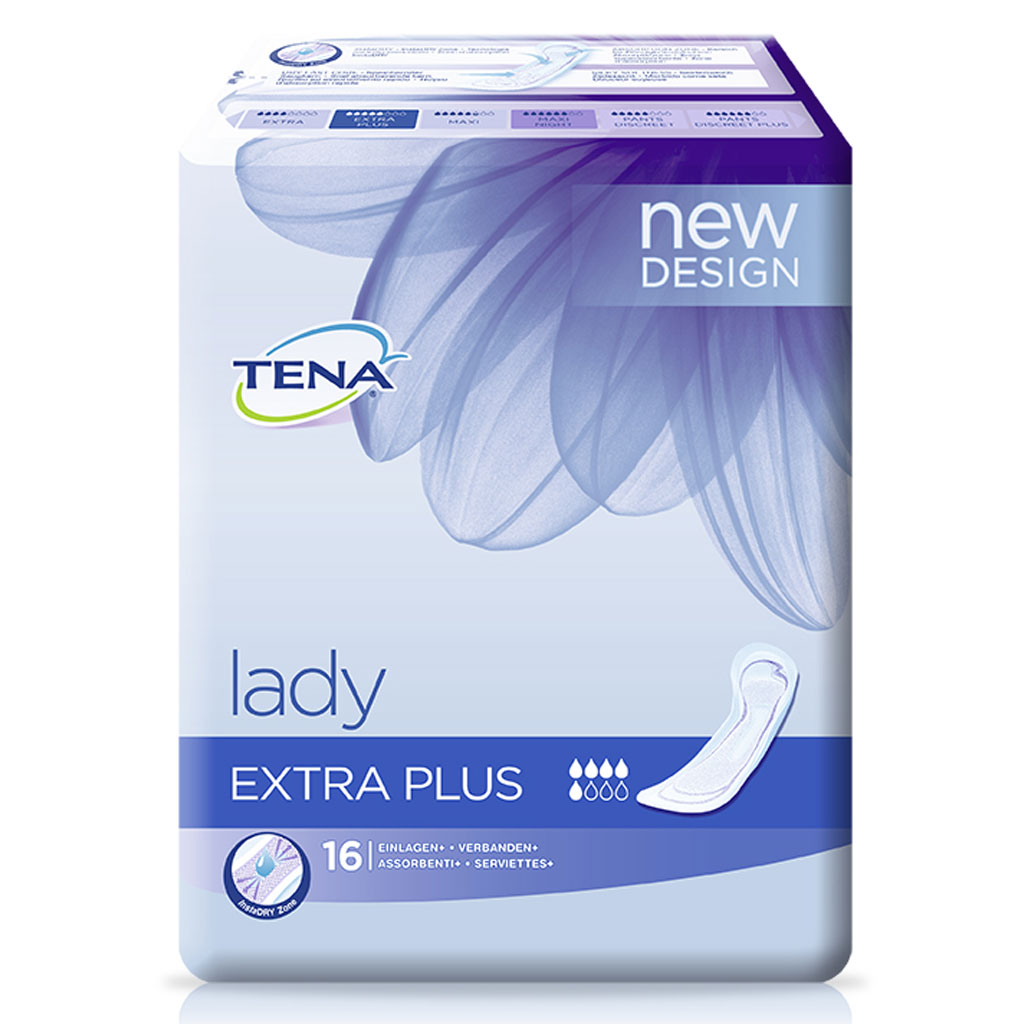Tena Lady Discreet Extra Plus (16 Stück) bei mittlerer Blasenschwäche unter Lady Einlagen > Tena Lady > Tena > Abo-Artikel