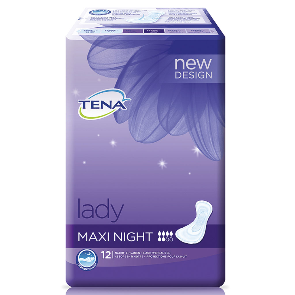 Tena Lady Maxi Night (12 Stck ) bei mittlerer bis strkerer Blasenschwche