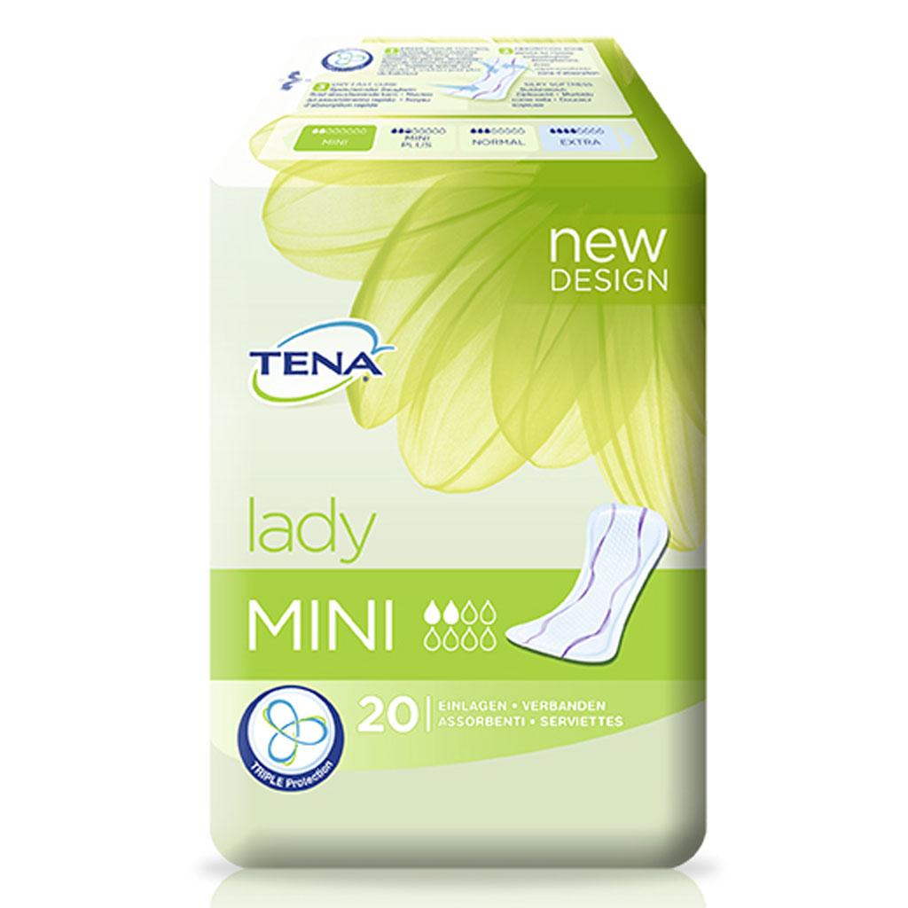 Tena Lady Mini (Karton 200 Stück) Slipeinlage bei leichter Blasenschwäche unter Lady Einlagen > Tena Lady > Tena > Abo-Artikel