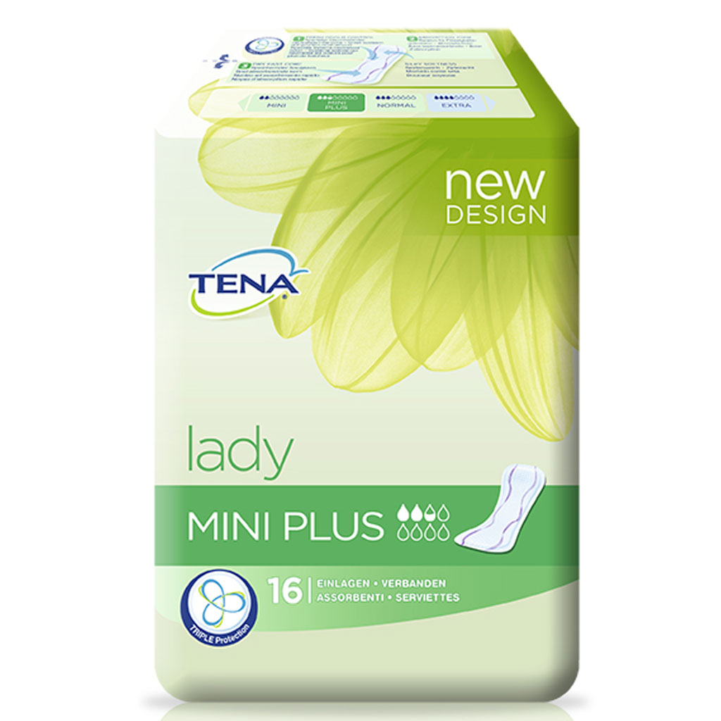 Tena Lady Mini Plus (Karton 160 Stück)-Einlage längere Slipeinlage bei leichter Blasenschwäche unter Lady Einlagen > Tena Lady > Tena > Abo-Artikel