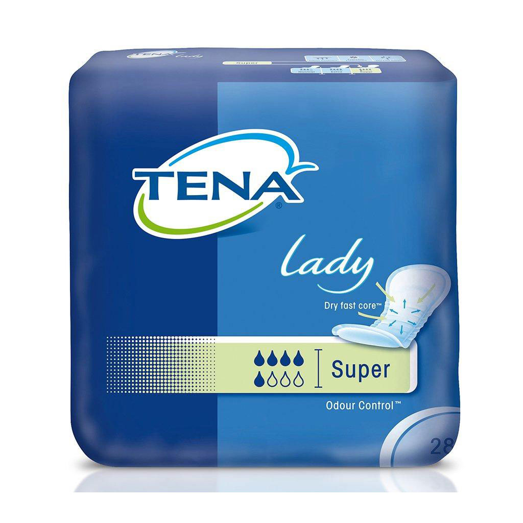 Tena Lady Super (Karton 168 Stück)  Für mittlere Blasenschwäche mit extra Schutz