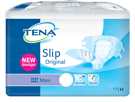 Tena Slip Original Maxi M (Karton 72 Stck) Windel fr mittlere bis schwerste Inkontinenz unter Windelhosen > Tena