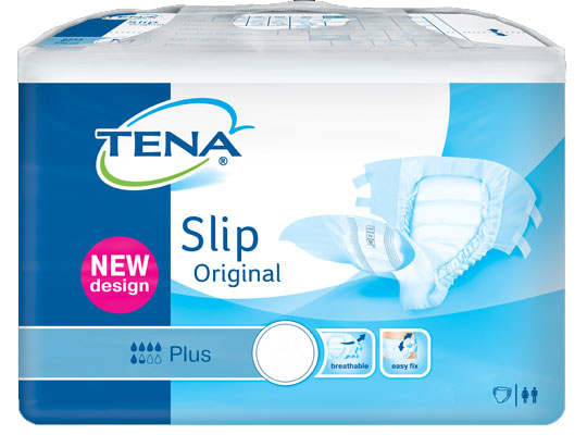 Tena Slip Plus M Original (Karton 90 Stück) Windel für mittlere bis schwere Inkontinenz unter Windelhosen > Tena