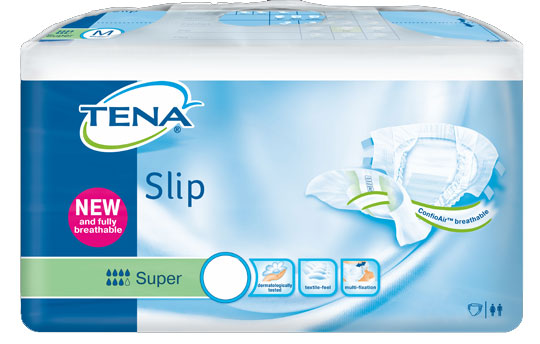 Tena Slip Super L ConfioAir (Karton 84 Stück) Windel für mittlere bis schwerste Inkontinenz
