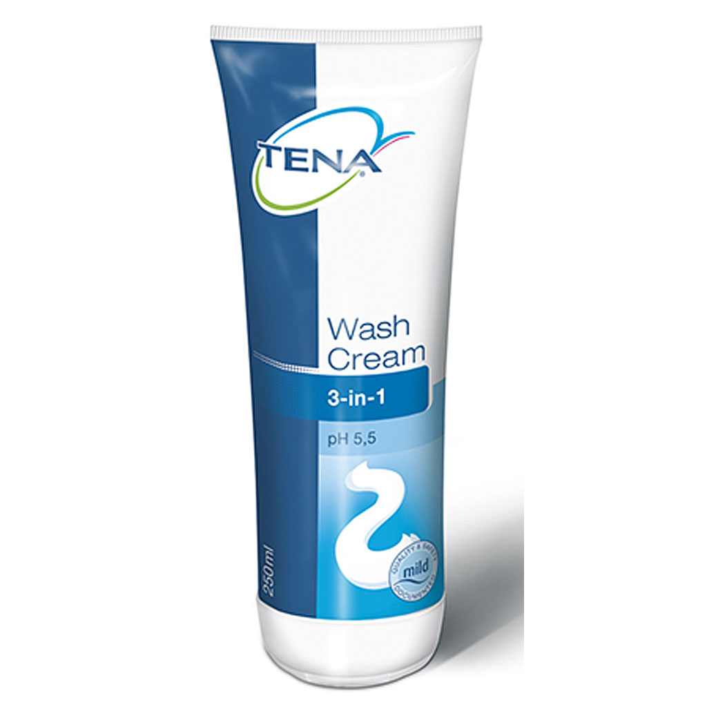 Tena Wash Cream 250 ml milde Emulsion fr die Pflege im Intimbereich