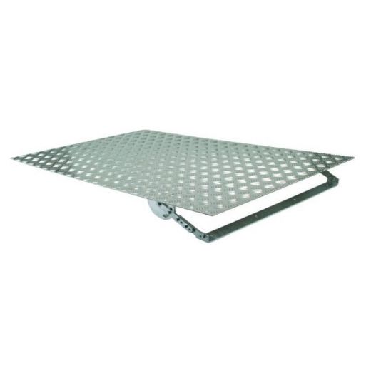 Terrassenrampe aus Aluminium- 80cm Breite- stufenlose Hheneinstellung- rutschfest