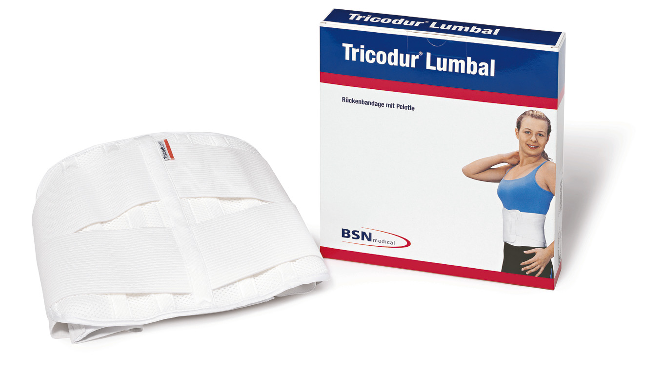 Tricodur Lumbal Rckenbandage mit Doppelgurtsystem