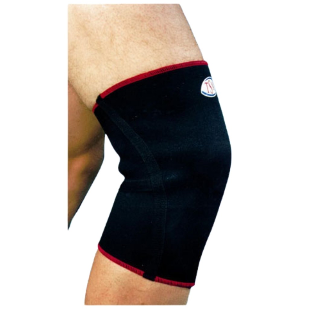 TSM Kniebandage aktiv von AET anatomisch geformte Neopren-Bandage unter Kniebandagen