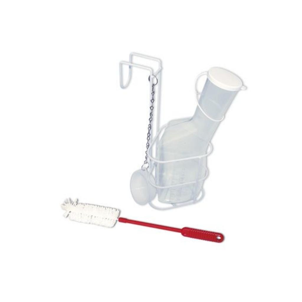 Urinflaschen-Set mit Urinflasche Betthalterung und Flaschenbürste unter Inkontinenz Alltagshilfen > Russka-Bertram
