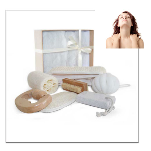 Wellness-SET fr die Krpermassage-reinigung